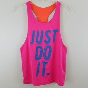Nike Reversible Racerback Tank Size Sm JUST DO IT